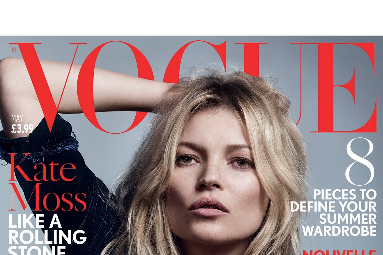 British Vogue Editors Letter May Issue Kate Moss Cover British Vogue