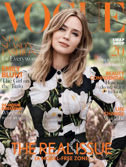 Image result for Emily Blunt on the November issue of British Vogue