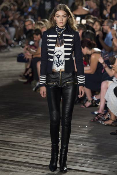 Gigi Hadid collaborated with Tommy Hilfiger on his #TommyNow collection