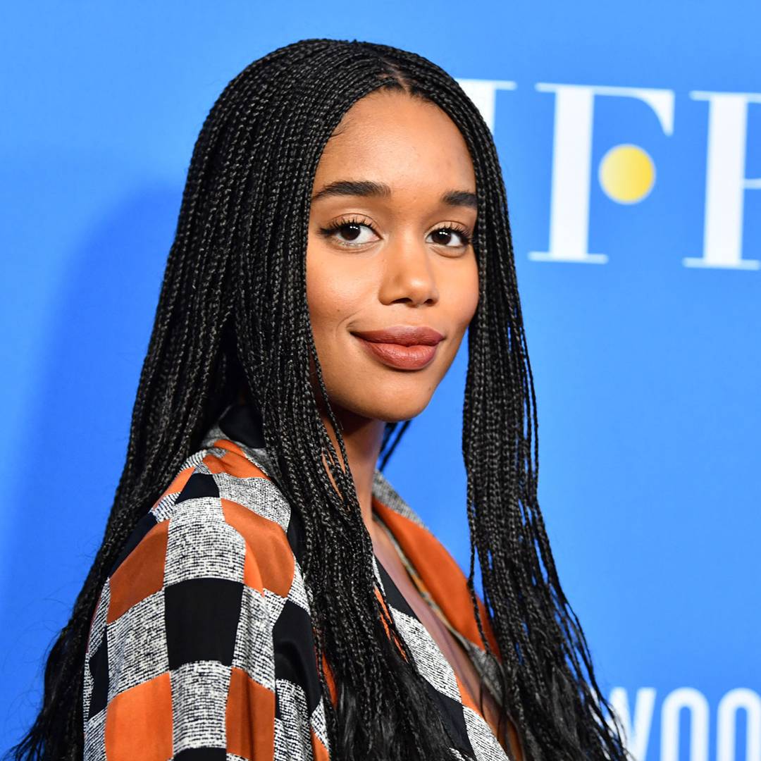 Image: Laura Harrier's BlacKkKlansman Tour Wardrobe Was Inspired By '90s Naomi Campbell