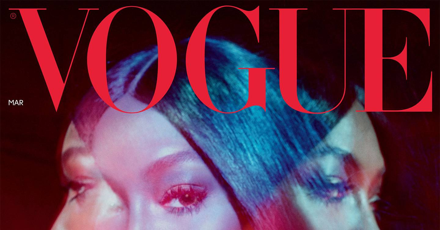 Naomi Campbell Covers The March Issue Of British Vogue British Vogue