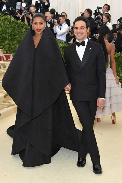 Imaan Hammam and Zac Posen