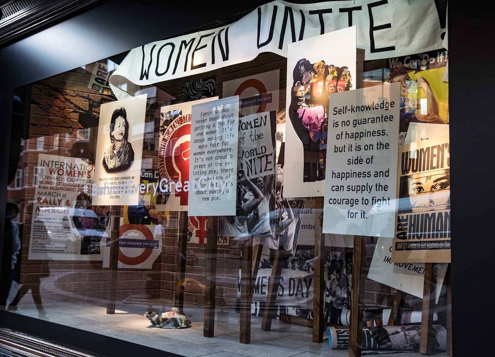 London Department Stores "Smash" Their Windows In The Name Of Women's Suffrage