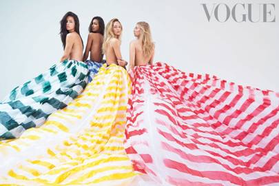 British Vogue Victorias Secret Angels - Adriana Alessandra Candice ...