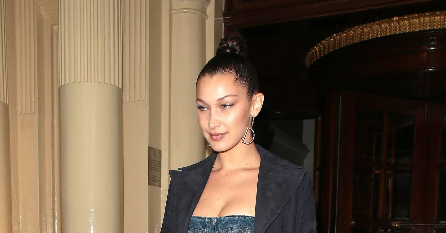 The One Styling Trick Bella Hadid Always Employs Wearing Doing Double ...