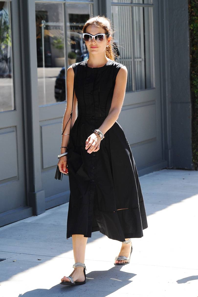 black summer dress outfit