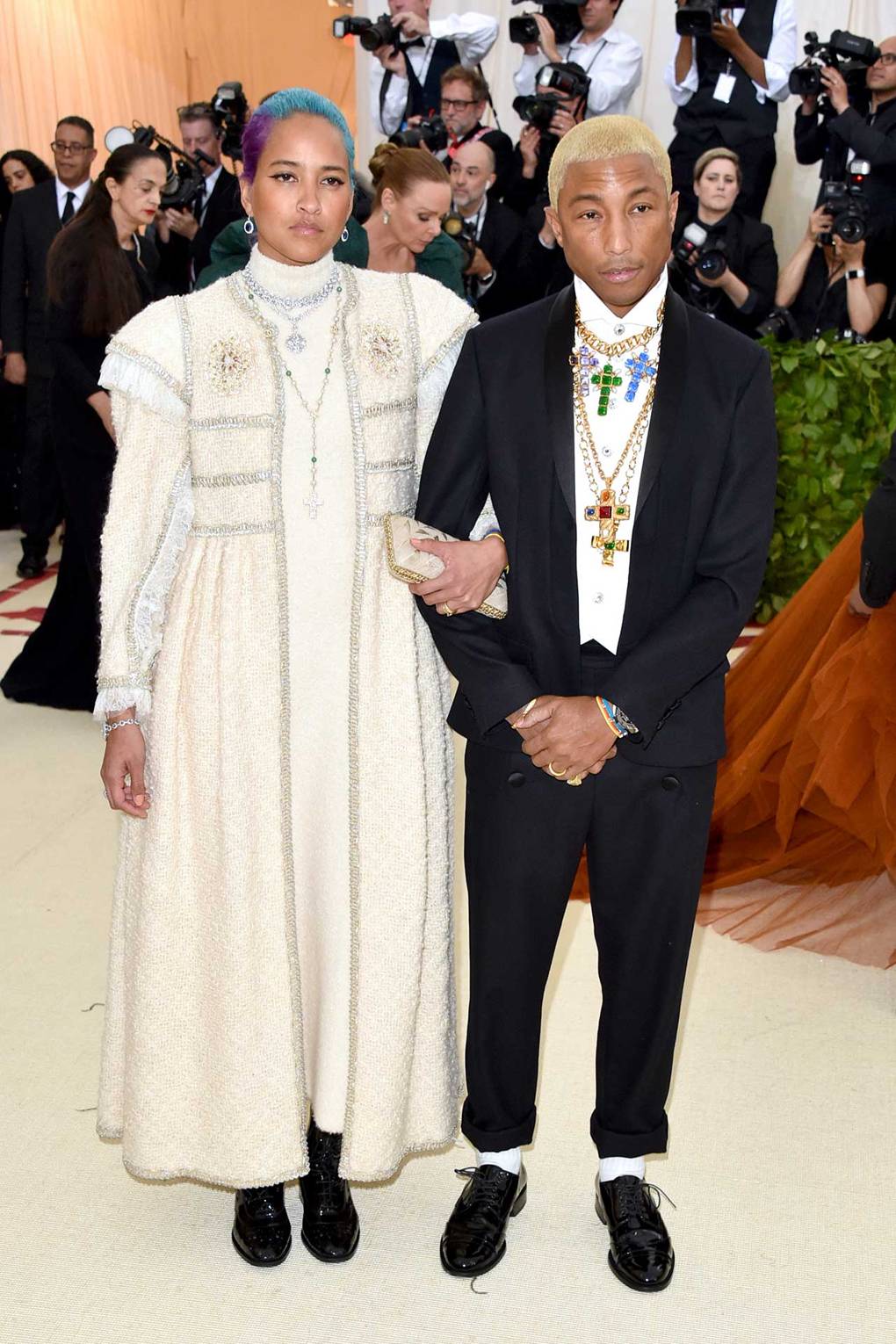 Helen Lasichanh and Pharrell Williams