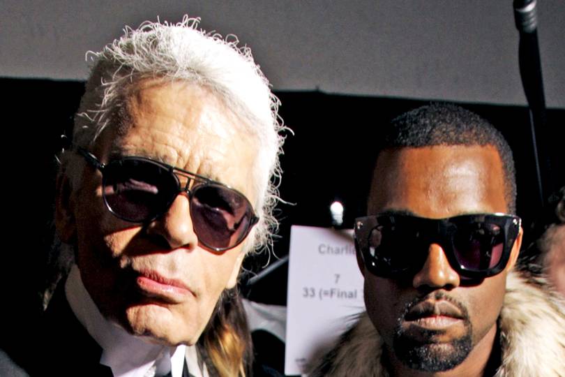 Kanye West And Karl Lagerfeld Hold Business Meeting | British Vogue