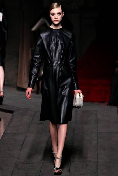 Black Leather Autumnwinter 2012 13 Trend British Vogue 