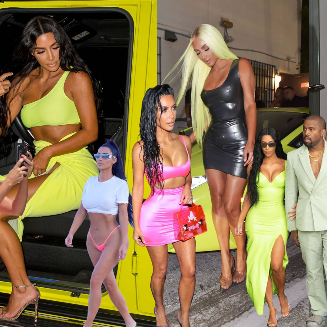 Image: How Kim Kardashian Is Owning Autumn's Neon Trend