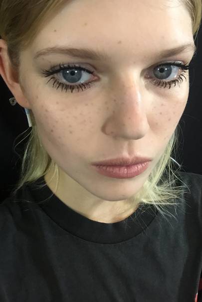 How To Draw On Freckles - Francesco Scognamiglio SS16 | British Vogue