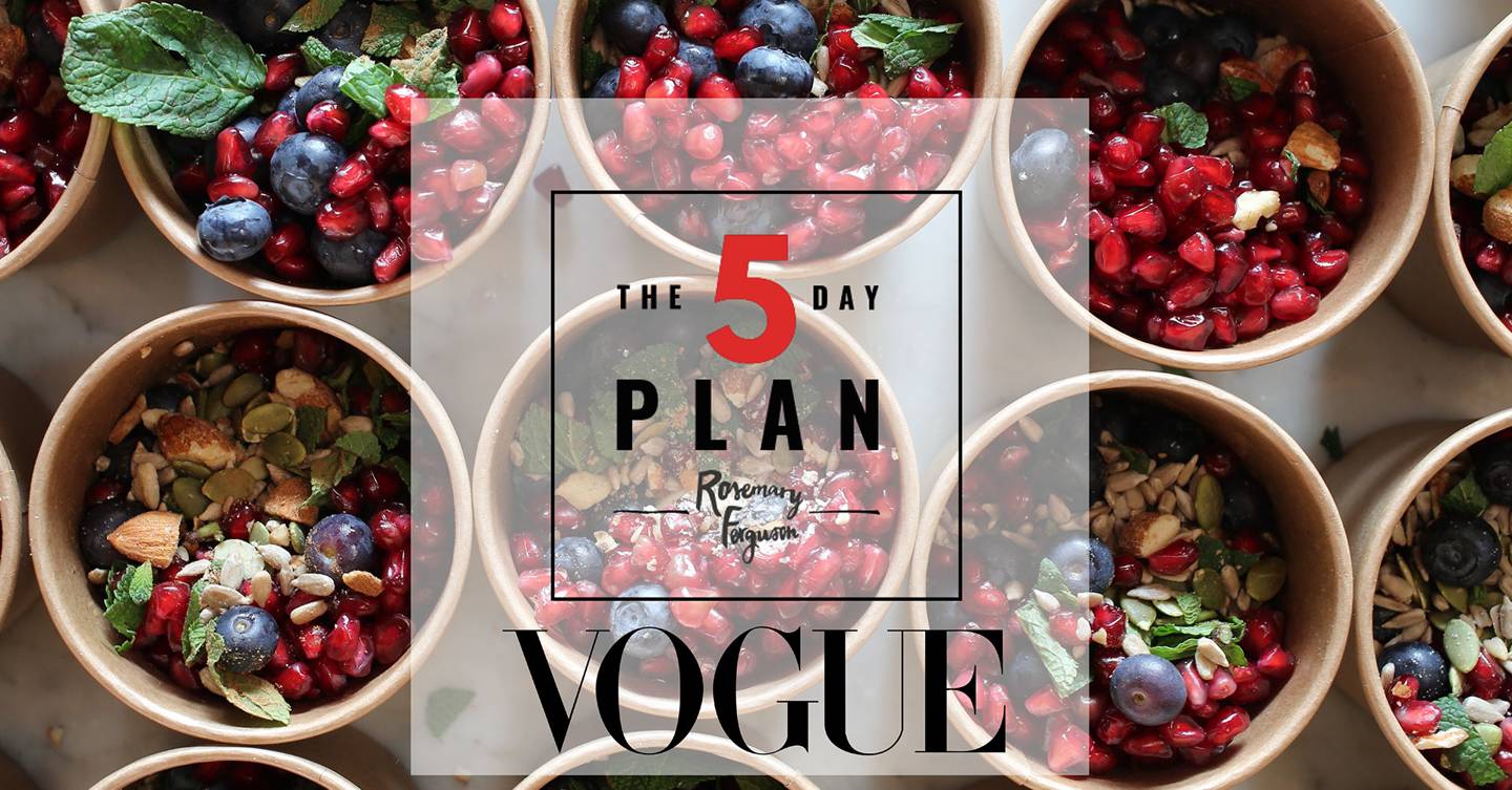 Rosemary Ferguson's WorkingWeek Detox British Vogue