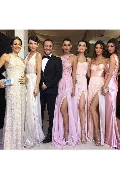Celebrity Bridesmaids Bridesmaid Dresses Pictures Ana Beatriz Barros Chose A Peachy Pink Colour Palette For The Bridesmaids At Her Wedding Including Fellow Models Alessandra Ambrosio And Isabeli Fontana