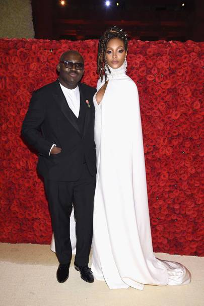 Edward Enninful and Jourdan Dunn