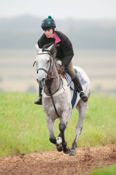 Edie Campbell Glorious Goodwood Jockey | British Vogue