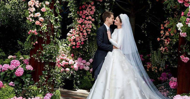 Miranda Kerr Wedding Dress Dior Haute Couture British Vogue