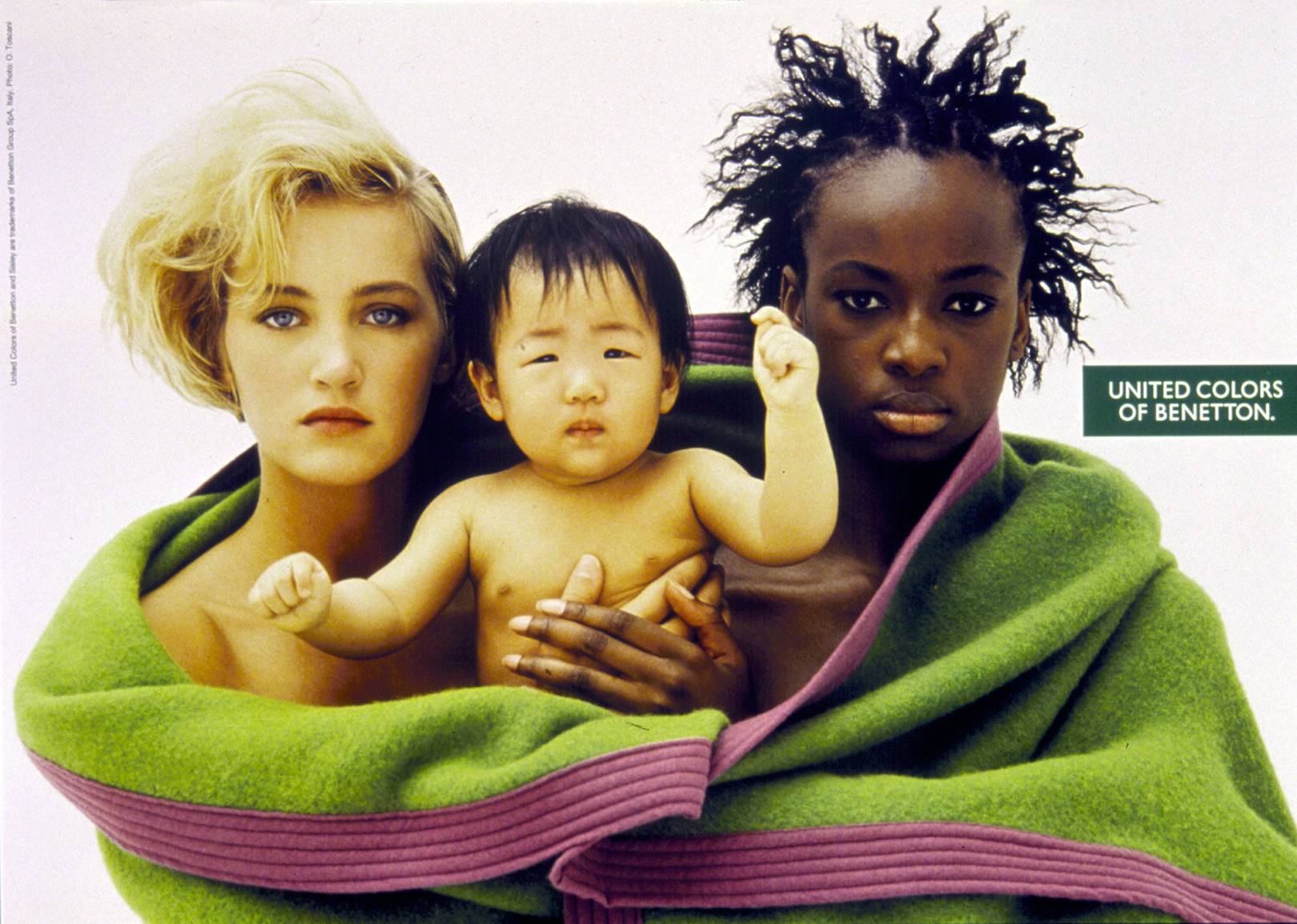 (W)ジップアップハイネックボーダーウールニット・セーター BENETTON (UNITED COLORS OF BENETTON ...