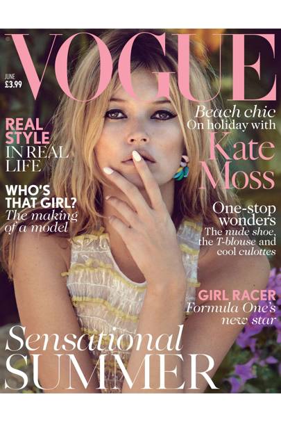 60s Fashion & Beauty on Vogue Covers - Twiggy, Britt Ekland | British Vogue